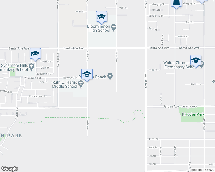 map of restaurants, bars, coffee shops, grocery stores, and more near 11160 Laurel Avenue in Bloomington