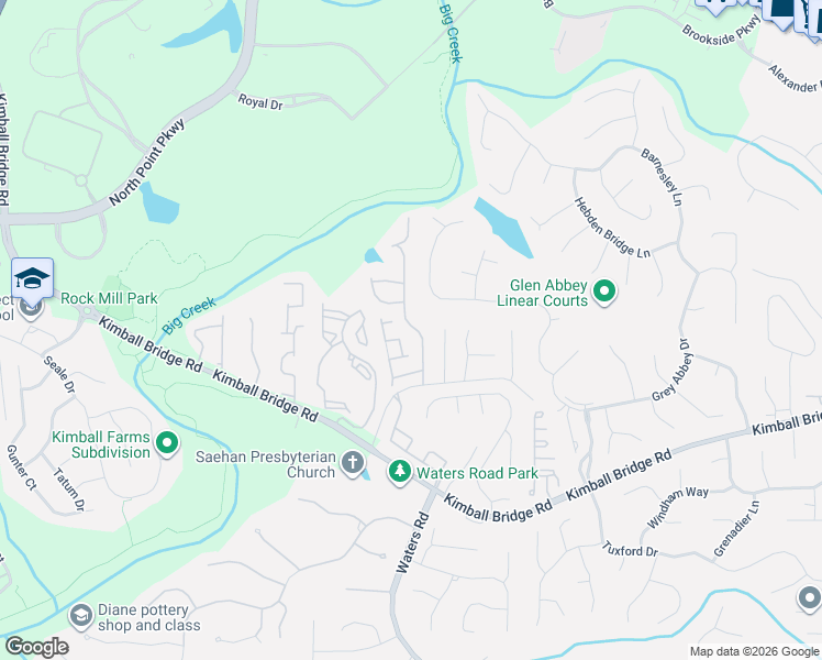 map of restaurants, bars, coffee shops, grocery stores, and more near 11065 Wittenridge Drive in Alpharetta