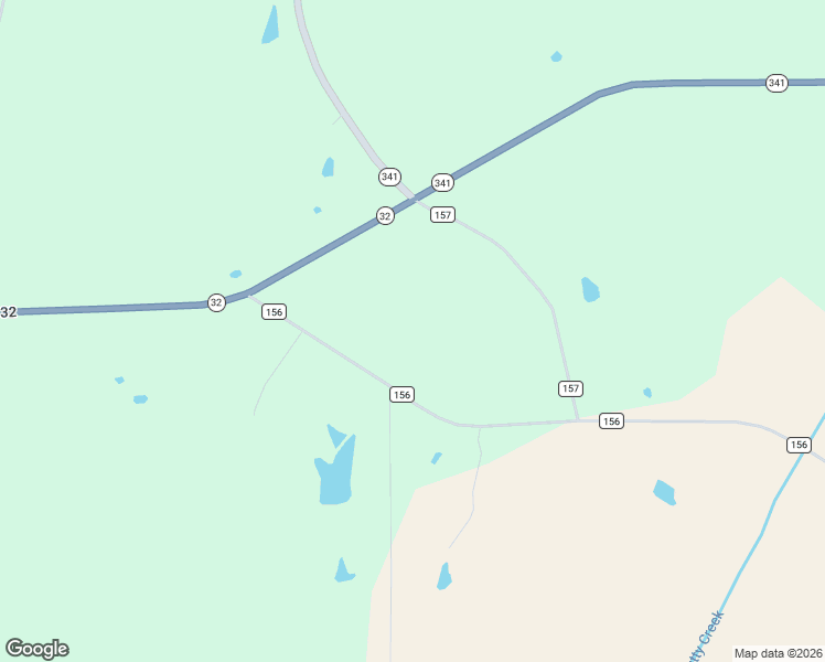 map of restaurants, bars, coffee shops, grocery stores, and more near 35 County Road 156 in New Houlka