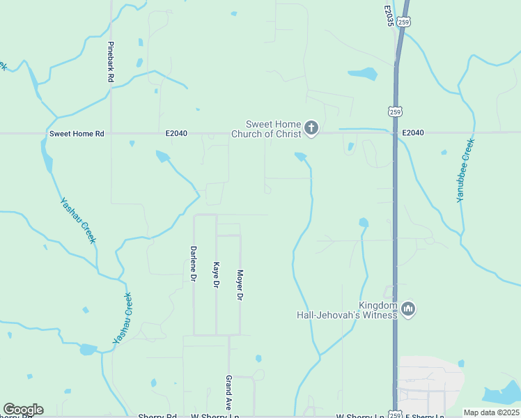 map of restaurants, bars, coffee shops, grocery stores, and more near 413 Darlene Drive in Broken Bow
