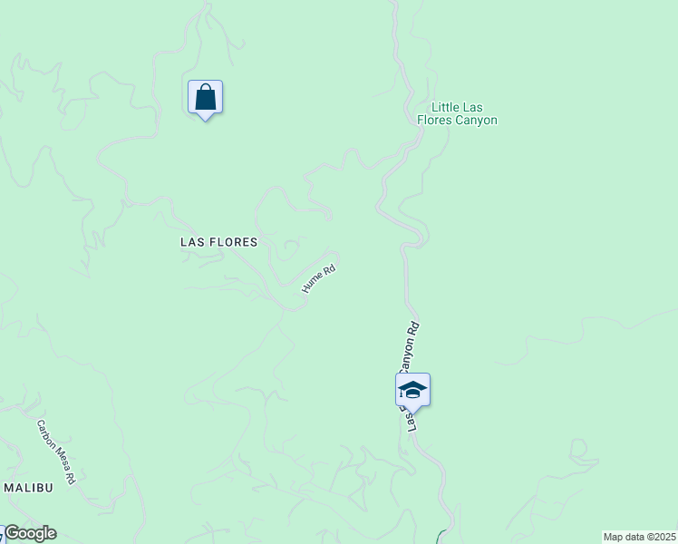 map of restaurants, bars, coffee shops, grocery stores, and more near 2810 Hume Road in Malibu