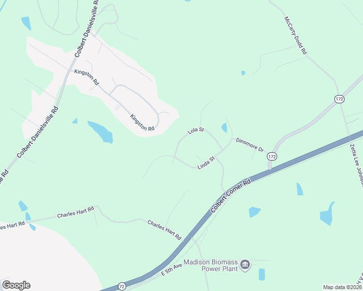 map of restaurants, bars, coffee shops, grocery stores, and more near 305 Lola Street in Colbert