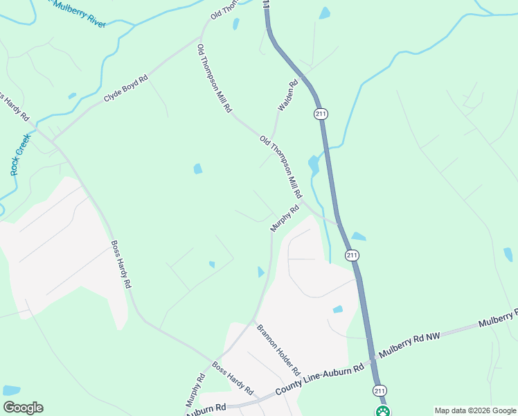 map of restaurants, bars, coffee shops, grocery stores, and more near 1306 Fieldstone Drive in Winder