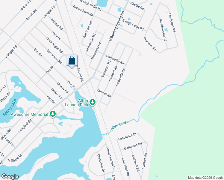 map of restaurants, bars, coffee shops, grocery stores, and more near 1731 Reidsville Road in Southport