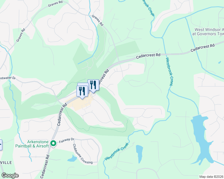 map of restaurants, bars, coffee shops, grocery stores, and more near 115 Nightwind Trace in Acworth