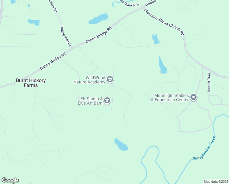 map of restaurants, bars, coffee shops, grocery stores, and more near 438 Ponderosa Trail in Dallas