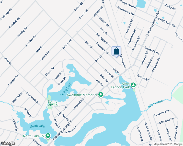 map of restaurants, bars, coffee shops, grocery stores, and more near 150 Ash Road in Southport