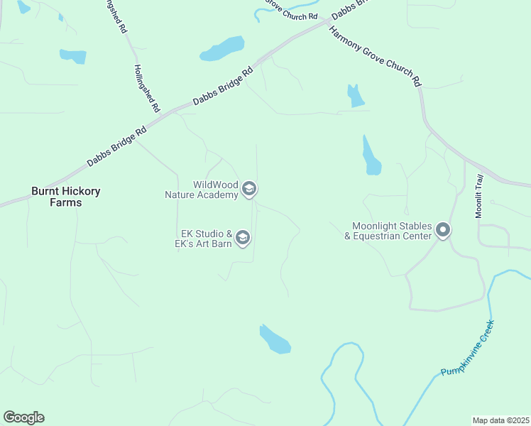 map of restaurants, bars, coffee shops, grocery stores, and more near 438 Ponderosa Trail in Dallas