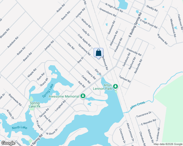 map of restaurants, bars, coffee shops, grocery stores, and more near 48 Cedar Road in Southport
