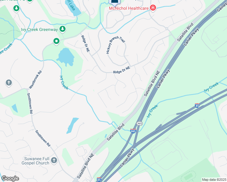 map of restaurants, bars, coffee shops, grocery stores, and more near 3452 Kirkwell Place in Suwanee