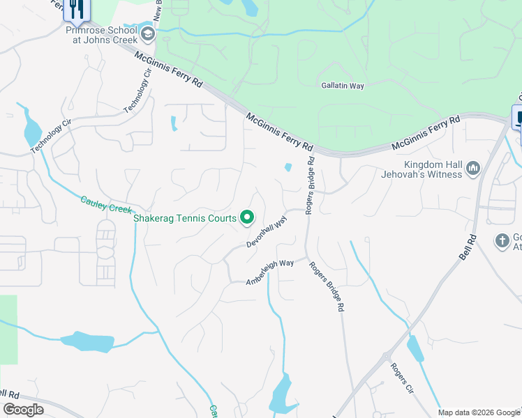 map of restaurants, bars, coffee shops, grocery stores, and more near 240 Saint Devon Crossing in Duluth