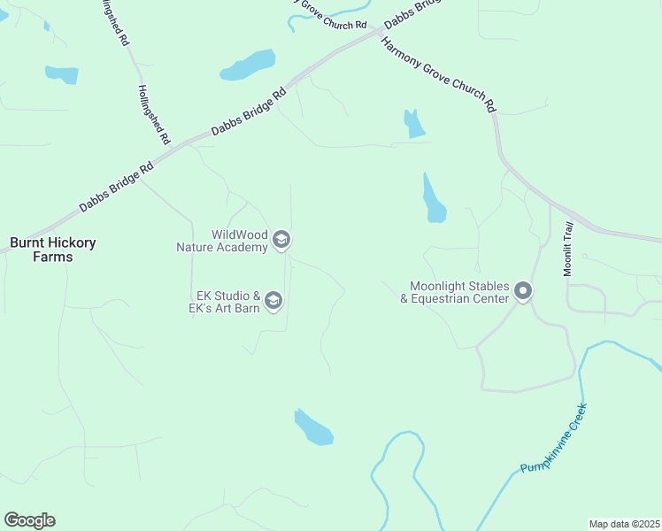 map of restaurants, bars, coffee shops, grocery stores, and more near 525 Ponderosa Trail in Dallas