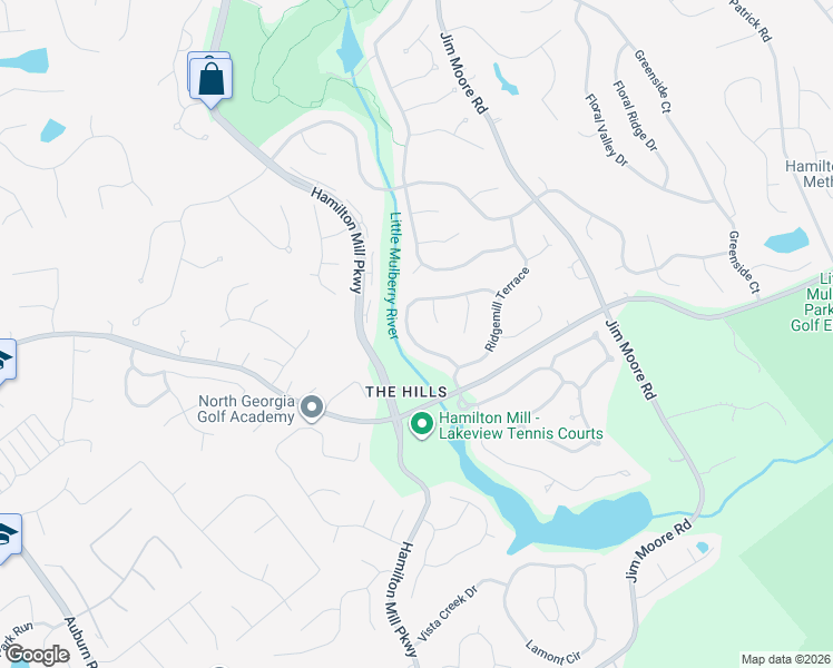 map of restaurants, bars, coffee shops, grocery stores, and more near 3127 Green Farm Trail in Dacula