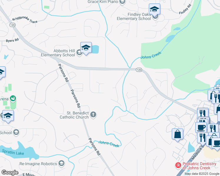 map of restaurants, bars, coffee shops, grocery stores, and more near 330 Winford Place in Duluth