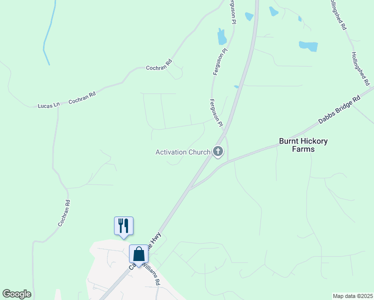 map of restaurants, bars, coffee shops, grocery stores, and more near 184 Marable Lane in Dallas