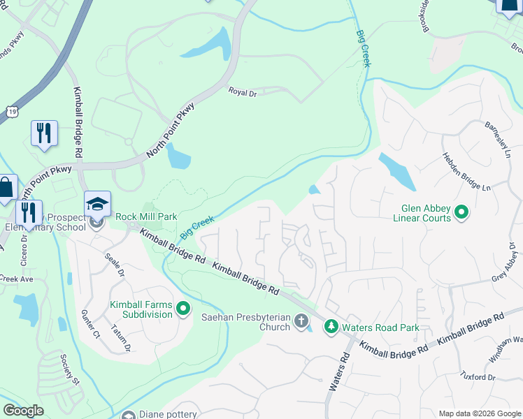 map of restaurants, bars, coffee shops, grocery stores, and more near 315 Snowgoose Court in Alpharetta