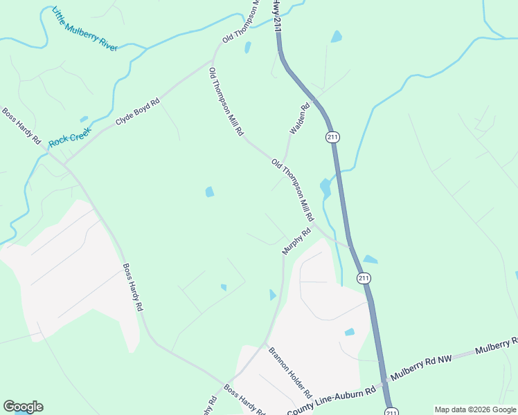 map of restaurants, bars, coffee shops, grocery stores, and more near 1313 Fieldstone Drive in Winder