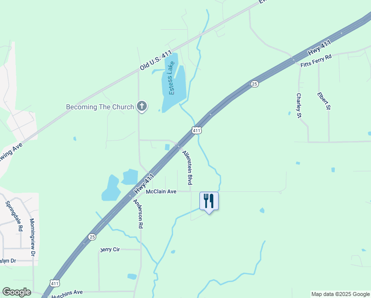 map of restaurants, bars, coffee shops, grocery stores, and more near in Gadsden