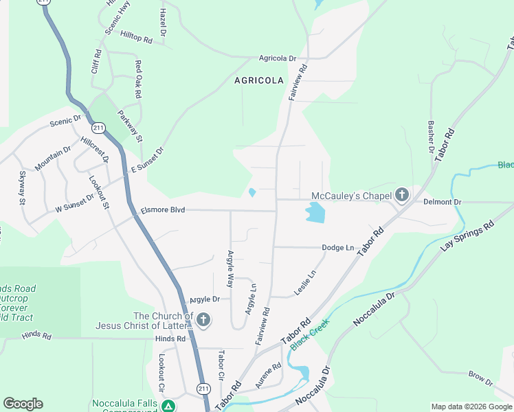 map of restaurants, bars, coffee shops, grocery stores, and more near 209 Elsmore Boulevard in Gadsden