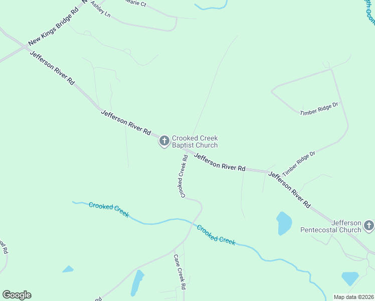 map of restaurants, bars, coffee shops, grocery stores, and more near 1999 Crooked Creek Road in Athens