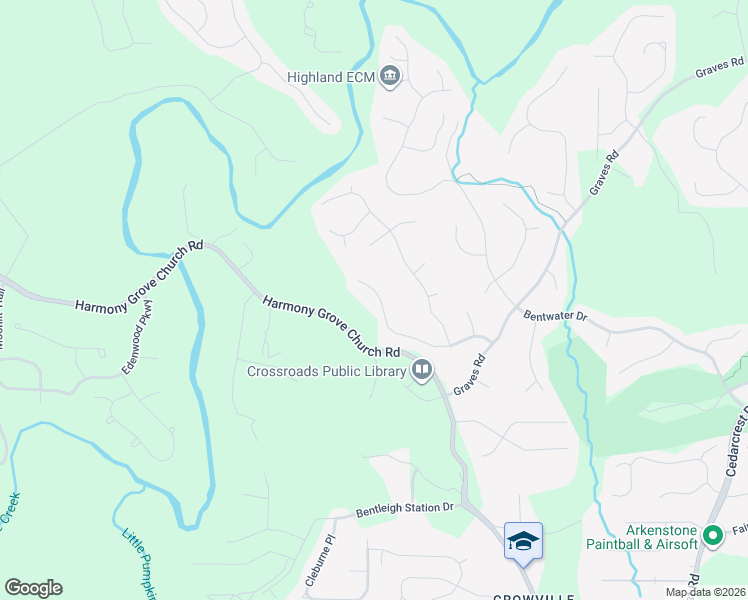 map of restaurants, bars, coffee shops, grocery stores, and more near 321 Hunt Creek Drive in Acworth