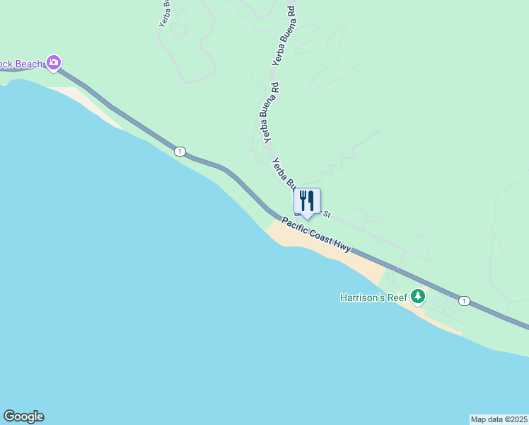 map of restaurants, bars, coffee shops, grocery stores, and more near 42510 Pacific Coast Highway in Malibu