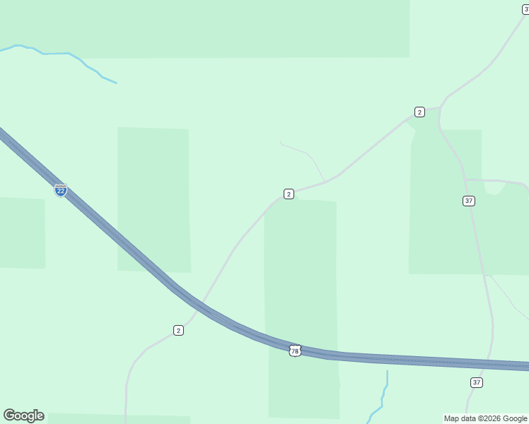 map of restaurants, bars, coffee shops, grocery stores, and more near 2203 County Road 2 in Hamilton
