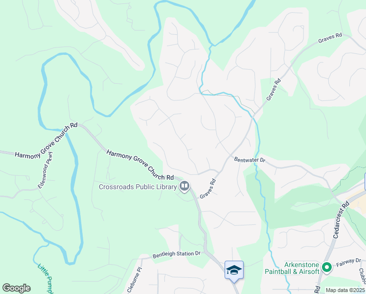 map of restaurants, bars, coffee shops, grocery stores, and more near 163 Thunder Ridge Drive in Acworth