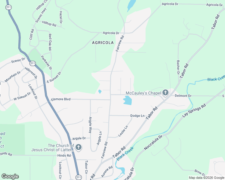 map of restaurants, bars, coffee shops, grocery stores, and more near 2312 Nanette Street in Gadsden