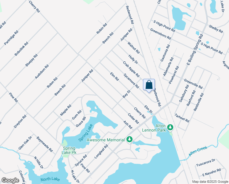 map of restaurants, bars, coffee shops, grocery stores, and more near 247 Cherry Rd in Southport