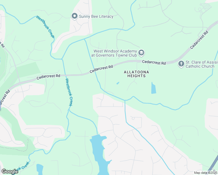 map of restaurants, bars, coffee shops, grocery stores, and more near 177 Cedar Creek Court in Acworth