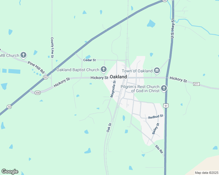 map of restaurants, bars, coffee shops, grocery stores, and more near Magnolia Street in Oakland