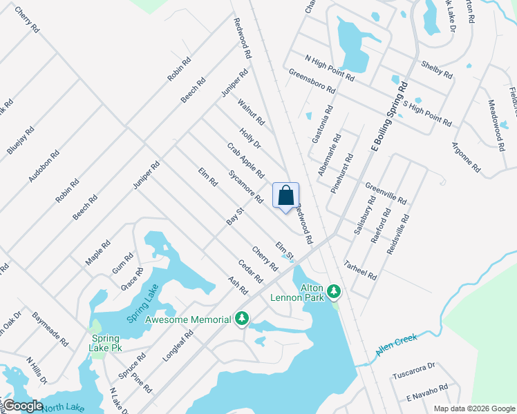 map of restaurants, bars, coffee shops, grocery stores, and more near 175 Sycamore Rd in Southport