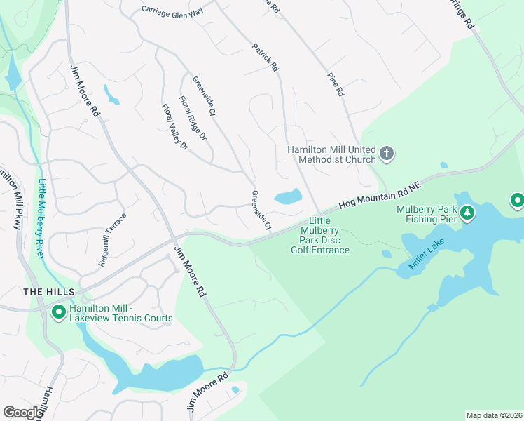 map of restaurants, bars, coffee shops, grocery stores, and more near 4185 Greenside Court in Dacula