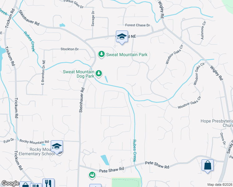 map of restaurants, bars, coffee shops, grocery stores, and more near 4224 Arbor Club Drive in Marietta