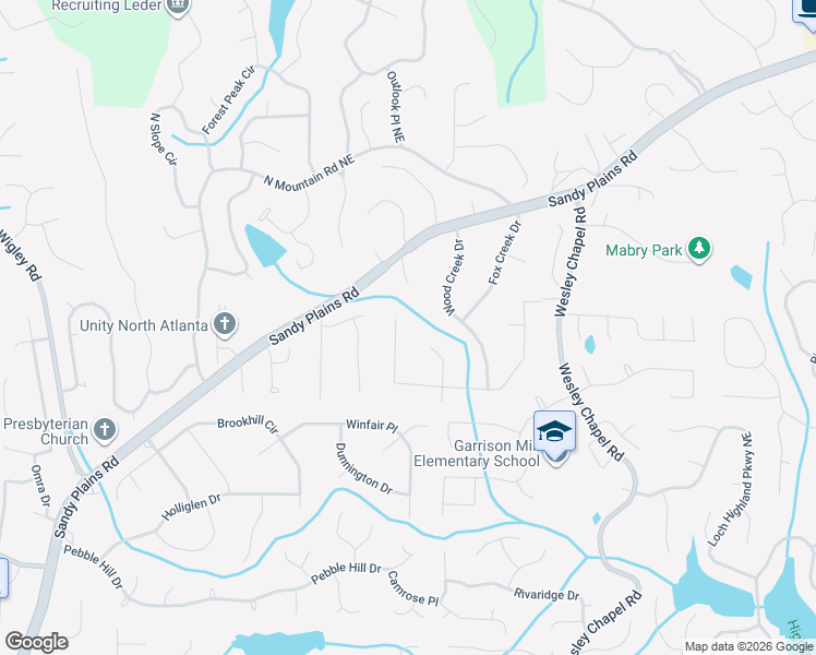 map of restaurants, bars, coffee shops, grocery stores, and more near 3705 Running Fox Dr in Marietta