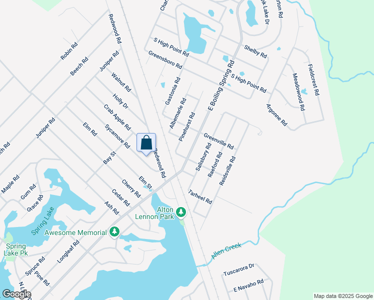 map of restaurants, bars, coffee shops, grocery stores, and more near 1801 Pinehurst Rd in Southport
