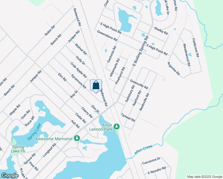 map of restaurants, bars, coffee shops, grocery stores, and more near 1801 Pinehurst Rd in Southport