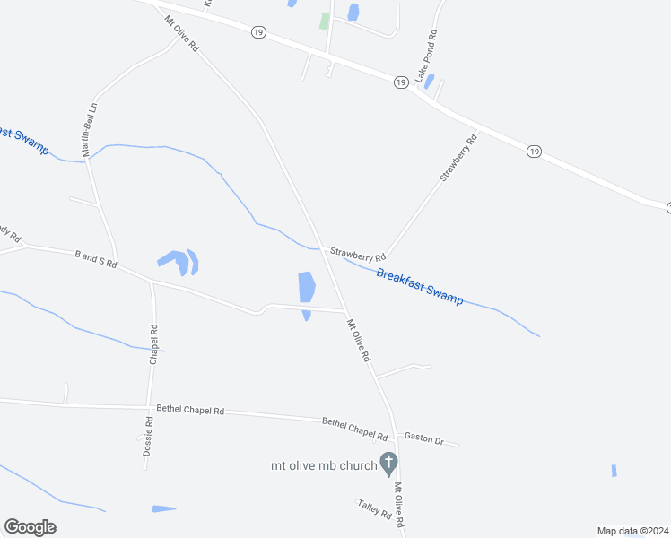 map of restaurants, bars, coffee shops, grocery stores, and more near 3240 Mount Olive Road in Loris