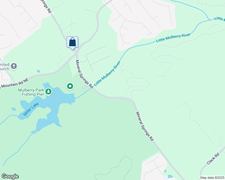 map of restaurants, bars, coffee shops, grocery stores, and more near 1325 Mineral Springs Road in Hoschton