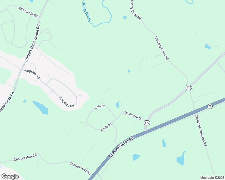 map of restaurants, bars, coffee shops, grocery stores, and more near 18 Linda Street in Colbert