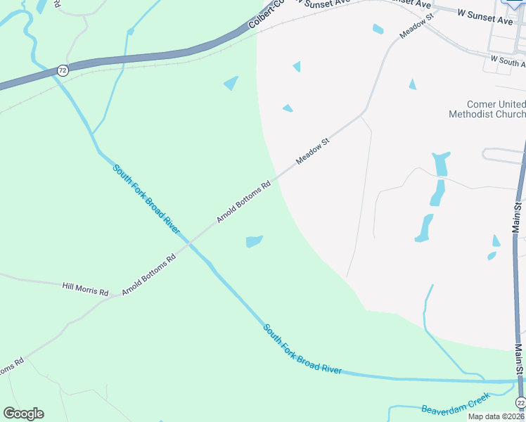 map of restaurants, bars, coffee shops, grocery stores, and more near 919 Arnold Bottoms Road in Comer
