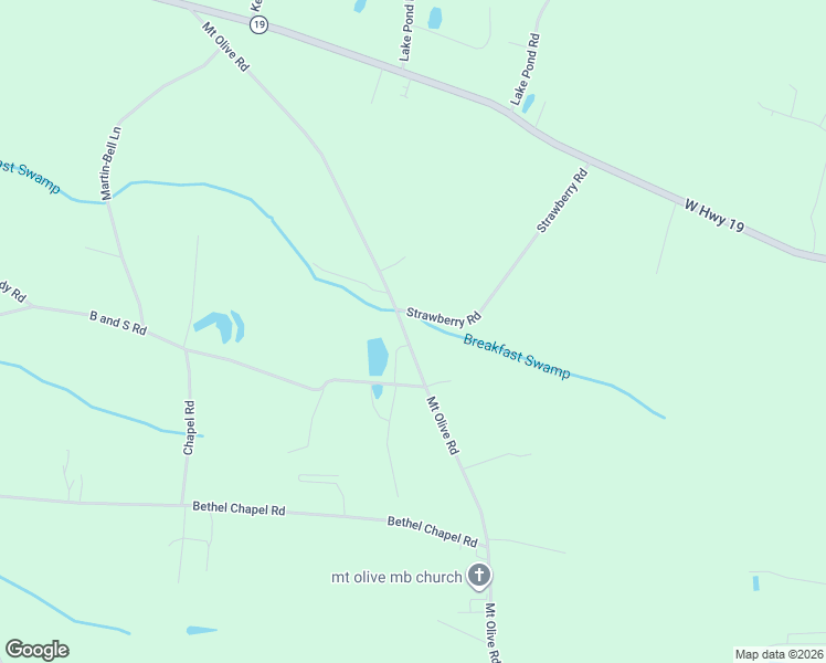 map of restaurants, bars, coffee shops, grocery stores, and more near 3240 Mount Olive Road in Loris