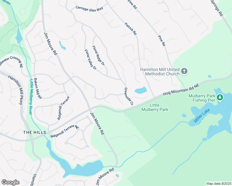 map of restaurants, bars, coffee shops, grocery stores, and more near 3690 Millwater Crossing Northeast in Dacula
