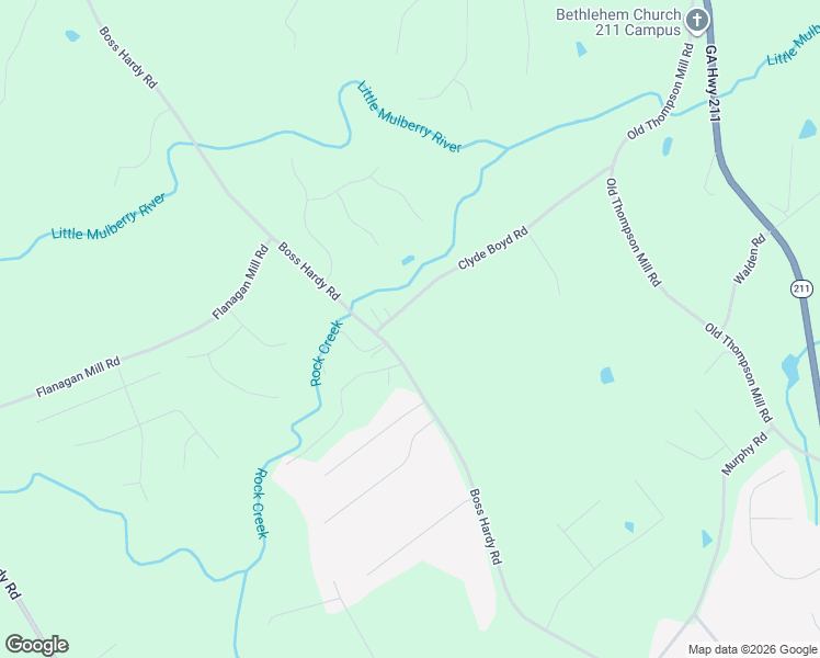 map of restaurants, bars, coffee shops, grocery stores, and more near 884 Clyde Boyd Road in Winder