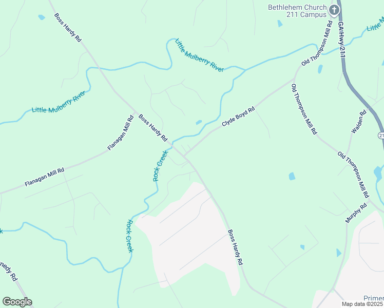 map of restaurants, bars, coffee shops, grocery stores, and more near 884 Clyde Boyd Road in Winder
