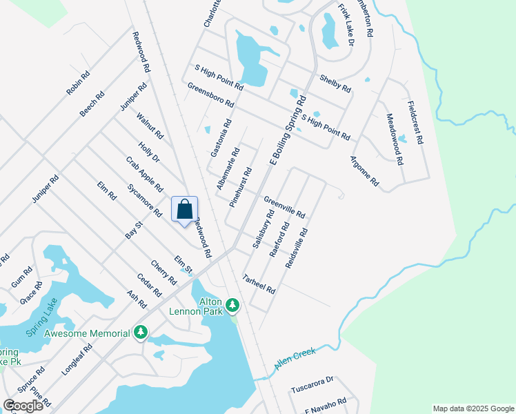 map of restaurants, bars, coffee shops, grocery stores, and more near 1886 East Boiling Spring Road in Southport