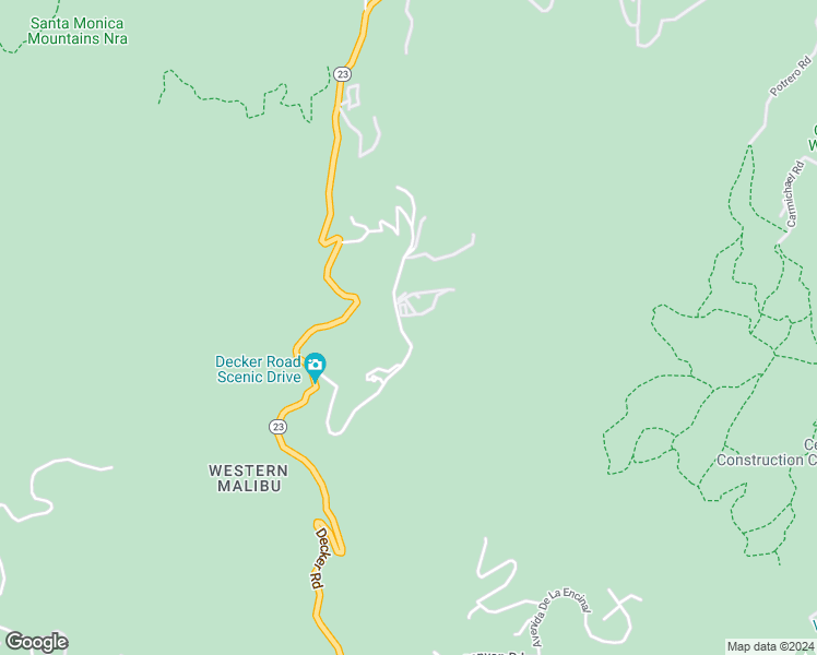 map of restaurants, bars, coffee shops, grocery stores, and more near 3960 Decker Edison Road in Malibu