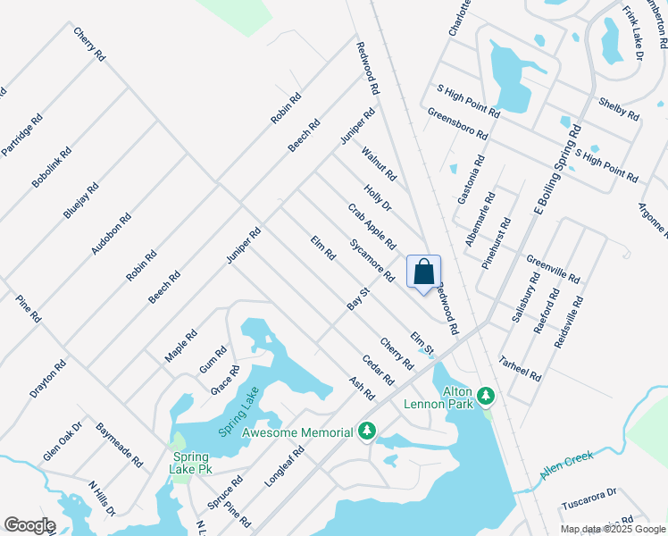map of restaurants, bars, coffee shops, grocery stores, and more near 247 Cherry Road in Southport