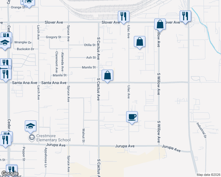 map of restaurants, bars, coffee shops, grocery stores, and more near 10945 Trenmar Lane in Bloomington